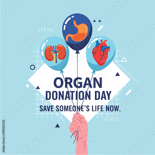 Organ Donation Day Save Someones Life Now Balloons.
