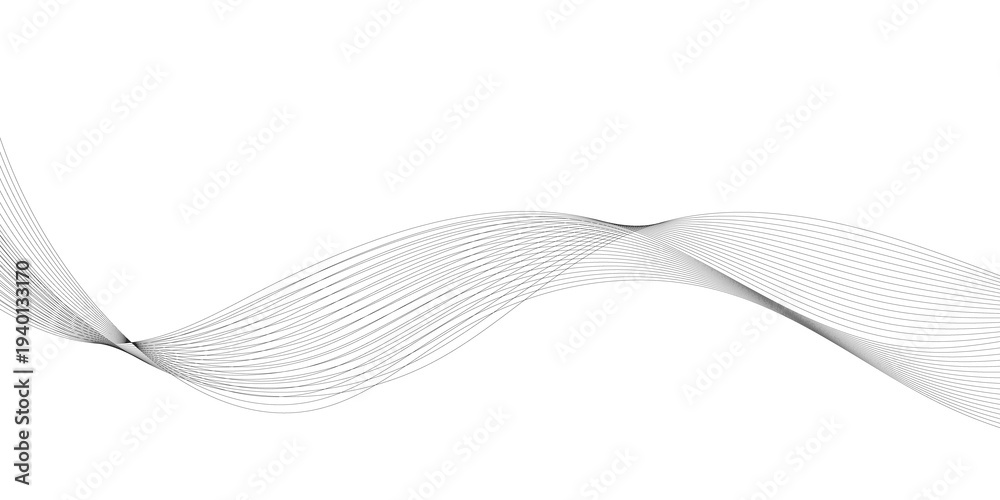 Fototapeta premium Dynamic Waveform Flow