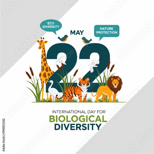International Day for Biological Diversity May 22 with animals.