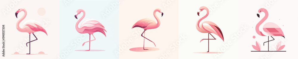 Fototapeta premium Vector of a Flamingo