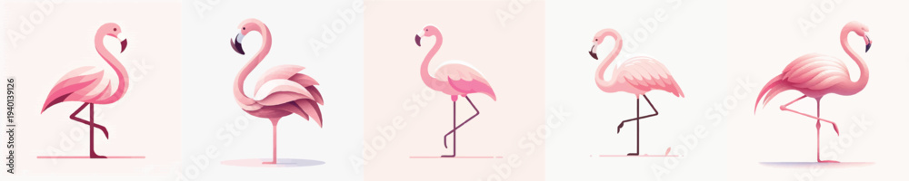 Fototapeta premium Vector of a Flamingo
