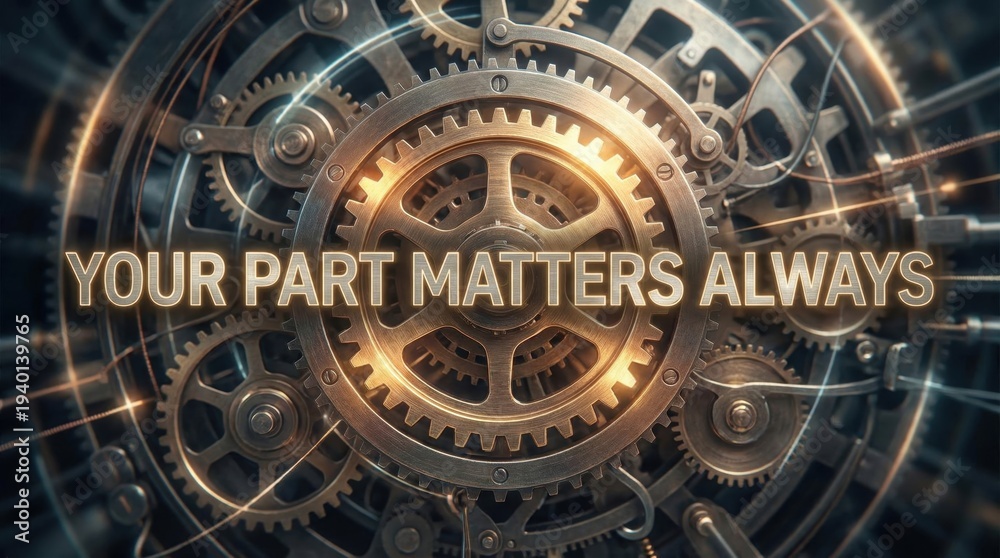 Fototapeta premium Intricate Gears and Clockwork Mechanism