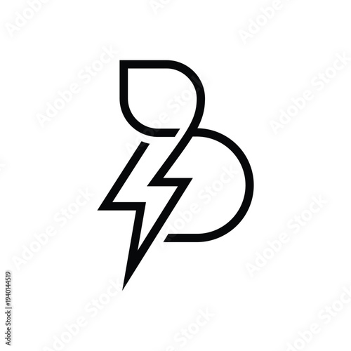 Electric Bolt Logo Design Element