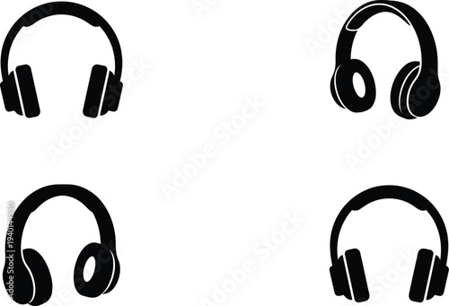 Headphones Vector Illustrations