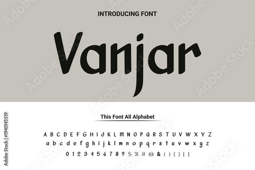 Abstract Fashion font alphabet. Minimal modern urban fonts for logo, brand etc. Typography typeface uppercase lowercase and number. vector illustration