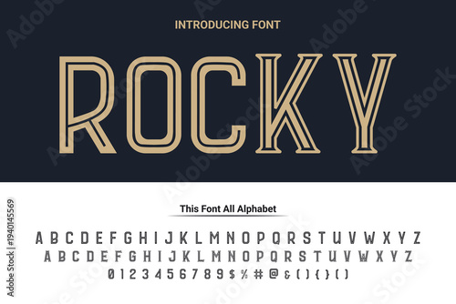 Abstract Fashion font alphabet. Minimal modern urban fonts for logo, brand etc. Typography typeface uppercase lowercase and number. vector illustration