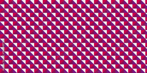 Abstract pink and with geometric cube wall creative concept triangle overlap square technology background. vector digital cubes fabric and wallpaper grid block texture background.