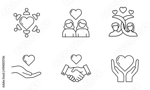 Heartfelt connections and love symbols