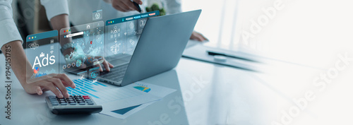 Analyst team financial and economic data analysis work with  metrics connected to the business database network with Management technology System with KPI. data analytics of Ai, digital technology.