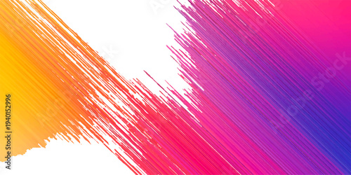 An abstract colorful vector illustration featuring a digital wave pattern with vibrant light lines and motion curves in pink, blue, and purple to create an energetic wallpaper backdrop