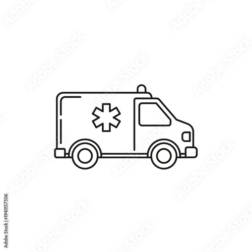 Wallpaper Mural Modern Emergency Medical Ambulance Vehicle with Medical Cross Symbol for Healthcare Transport Torontodigital.ca