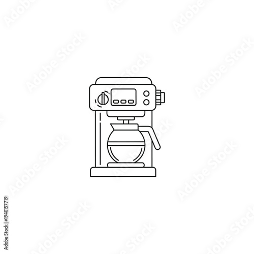 Modern Espresso Coffee Machine with Sleek Design for Home Brewing