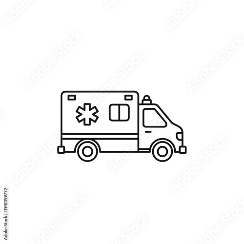 Wallpaper Mural Modern Medical Emergency Ambulance Vehicle Illustrating Urgent Healthcare Transport Torontodigital.ca