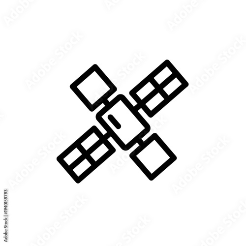 Modern Satellite Illustration Showing Communication and Space Technology