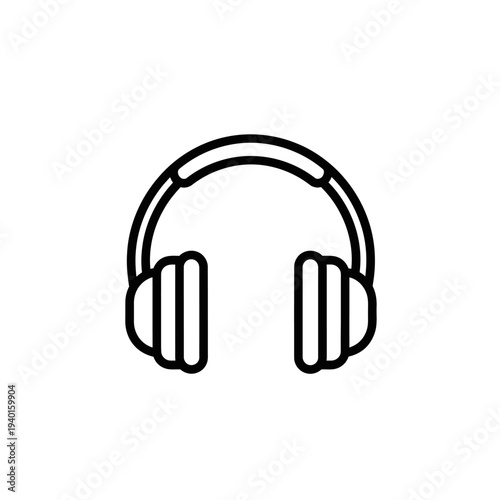 Modern Over-Ear Headphones with Audio Technology for Music Listening