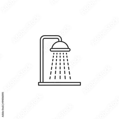 Modern Showerhead Installed Over Bathtub for Relaxing Bathroom Experience