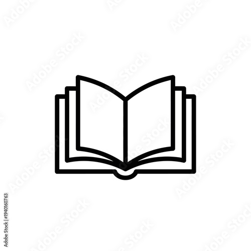Open Book with Multiple Pages for Education and Reading Concept