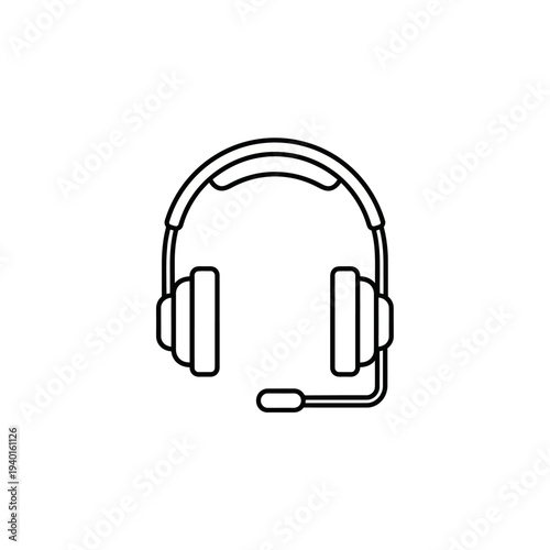 Professional Audio Headset with Microphone for Communication and Gaming