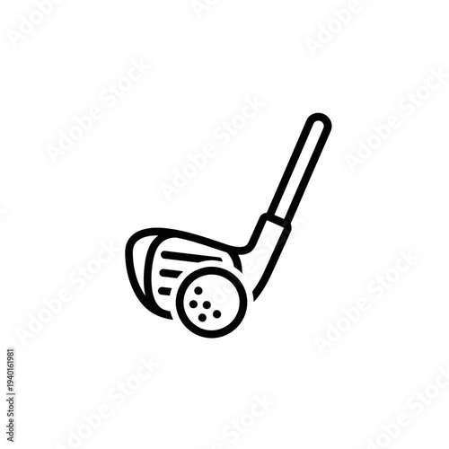 Professional Golf Club Illustration Depicting Swing and Elegance in Sports