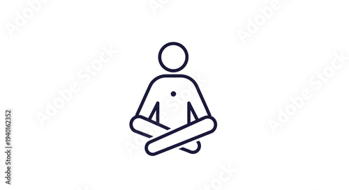 A person sitting in a meditative pose.