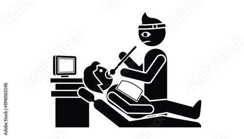 Chiropractor performing spinal adjustment on patient on examination table