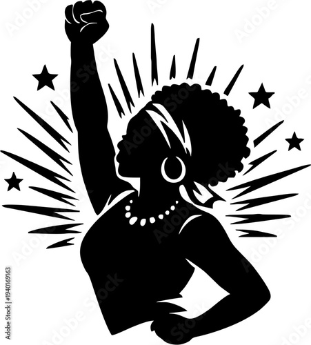 “Festive Music and Dance Celebration Black Silhouette Vector” 