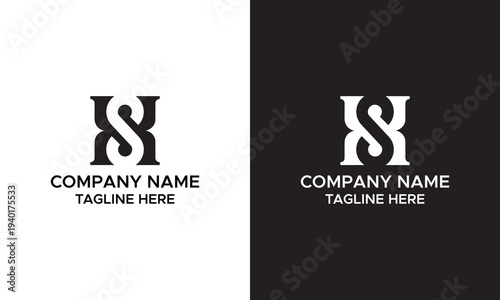 Letter HS, SH Logomark vector template, It is a minimal elector template for a minimal, elegant, professional, Outstanding trendy awesome artistic HS, SH initial-based Alphabet logo