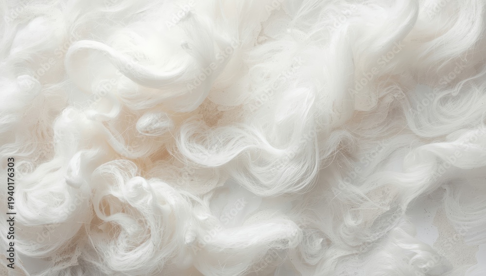 Fototapeta premium Soft, cloudy white Dacron fiber backdrop