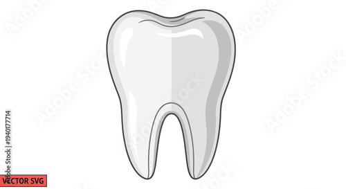 Healthy Tooth Icon, Dental Care Symbol, Vector Illustration