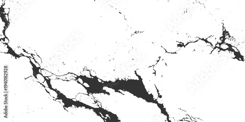 A grunge black ink splat illustration featuring artistic paint splashes and a dirty splatter texture on a vector paper design with liquid spray drops and a silhouette stain pattern