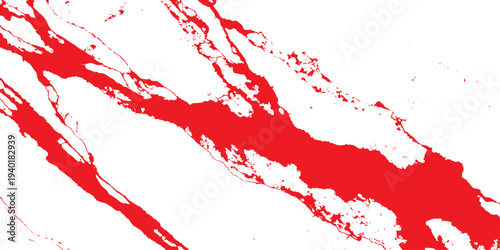A grunge red paint splash background featuring artistic ink splatters and textured blood stains in a vector illustration design for a decorative wallpaper backdrop