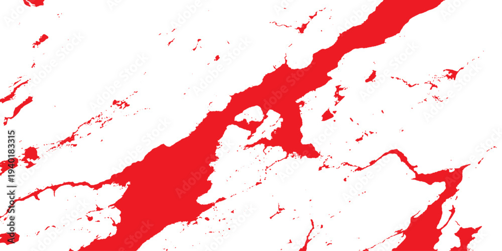 Fototapeta premium A vibrant red paint splatter and grunge texture illustration features artistic ink splashes and watercolor stains on a creative vector backdrop wallpaper