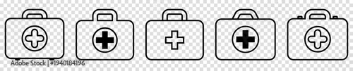 Set of first aid kit