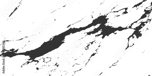 Grungy black ink splat and paint splash vector illustration featuring a textured splatter design with liquid stains and a dirty brush spray border element on a paper background