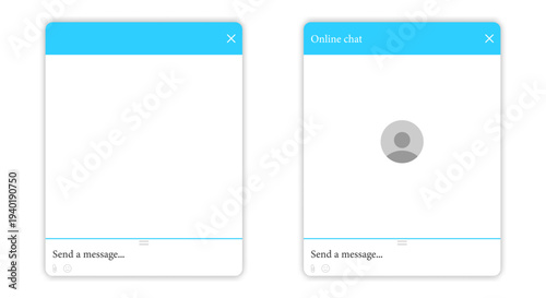 Online chat bot virtual assistant template
