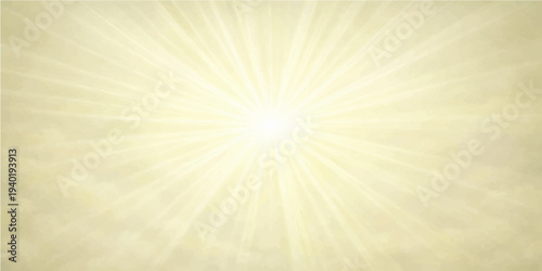 Vintage grunge sunburst background with bright orange and blue vector rays creating a hot summer sunlight flare illustration for a nature wallpaper pattern