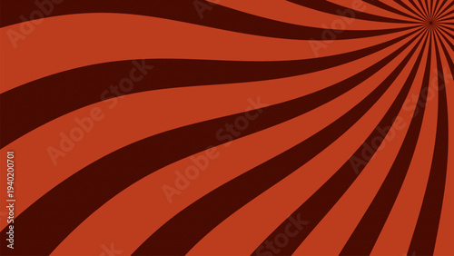Red and Brown Retro Spiral Sunburst Background