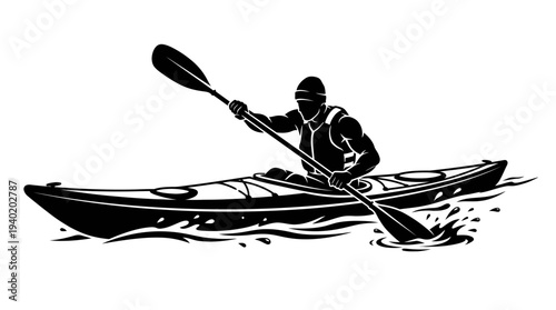 kayaking on the river