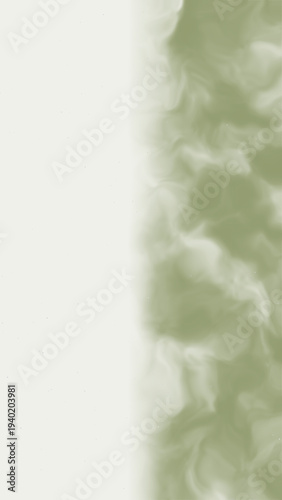 Sage green smoke background with soft ethereal clouds, abstract sage green watercolor texture, minimalist sage green vertical banner for social media