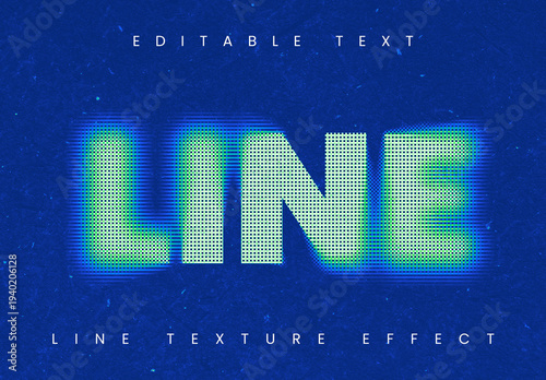 Gritty Line Halftone Text Effect