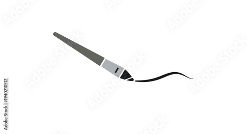 Eyeliner pencil drawing a sleek black line, beauty makeup tool, isolated white background.