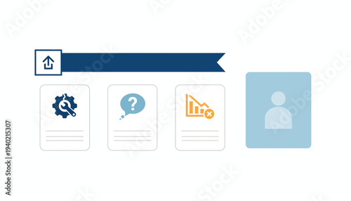 Business infographic for technical support and troubleshooting