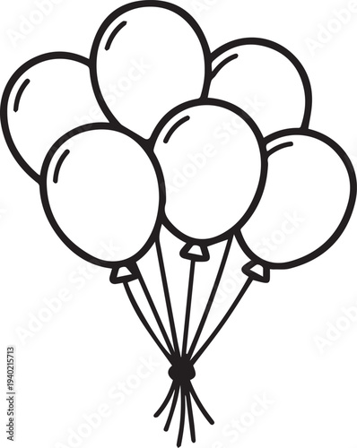 Bunch of Balloons Icon