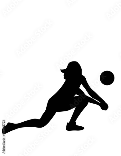 Woman playing softball with dynamic movement