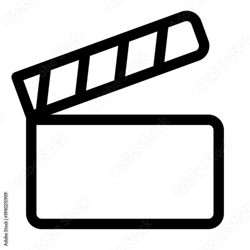 Film director's clapper board in cinematic production