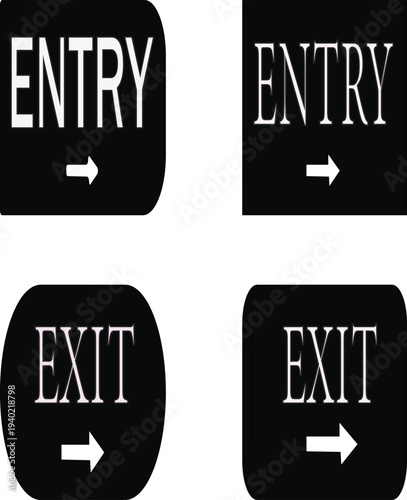 Enterance and exit flat icon, Train station information board icon in thin line style, modern train station facilities vector.Enterance and exit flat icon,train station thin flat icon