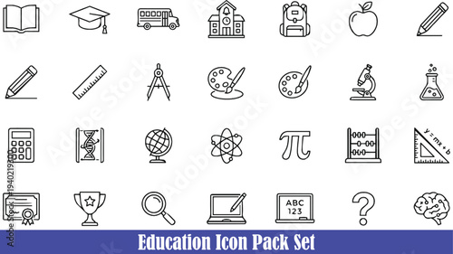 Education icon pack 2