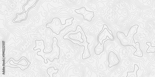 Abstract Mountain Terrain Relief Map with Topographic Contour Lines Pattern
Seamless Geographic Elevation Background with Minimal Vector Line Texture