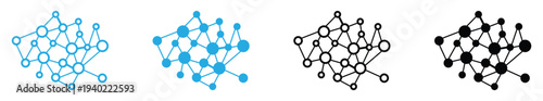 Abstract network structure with connected nodes and lines, visualizing data flow, digital communication, and modern system architecture. vector illustration and transparent PNG
