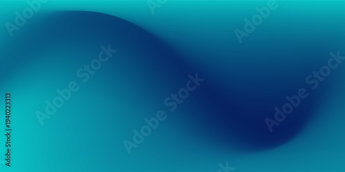Lines Curves. Abstract background. Green Blue Colour Gradient. Monitor display tech wallpaper. Glowing and reflect neon light.